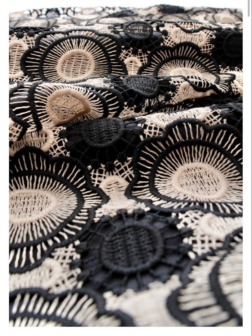 OBLI ケミカルレーススカート