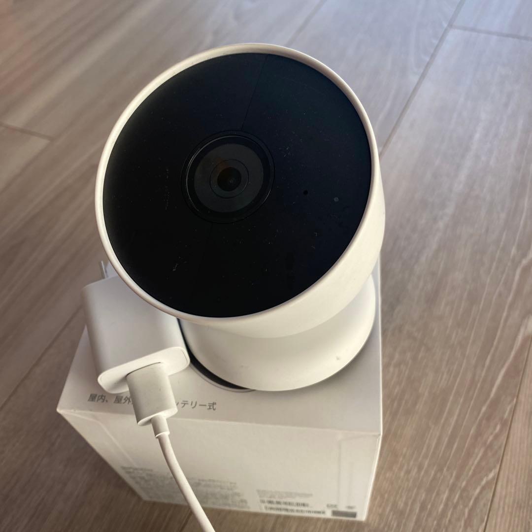 Google Nest Cam ホワイト 防犯カメラ マグネット式　充電タイプ