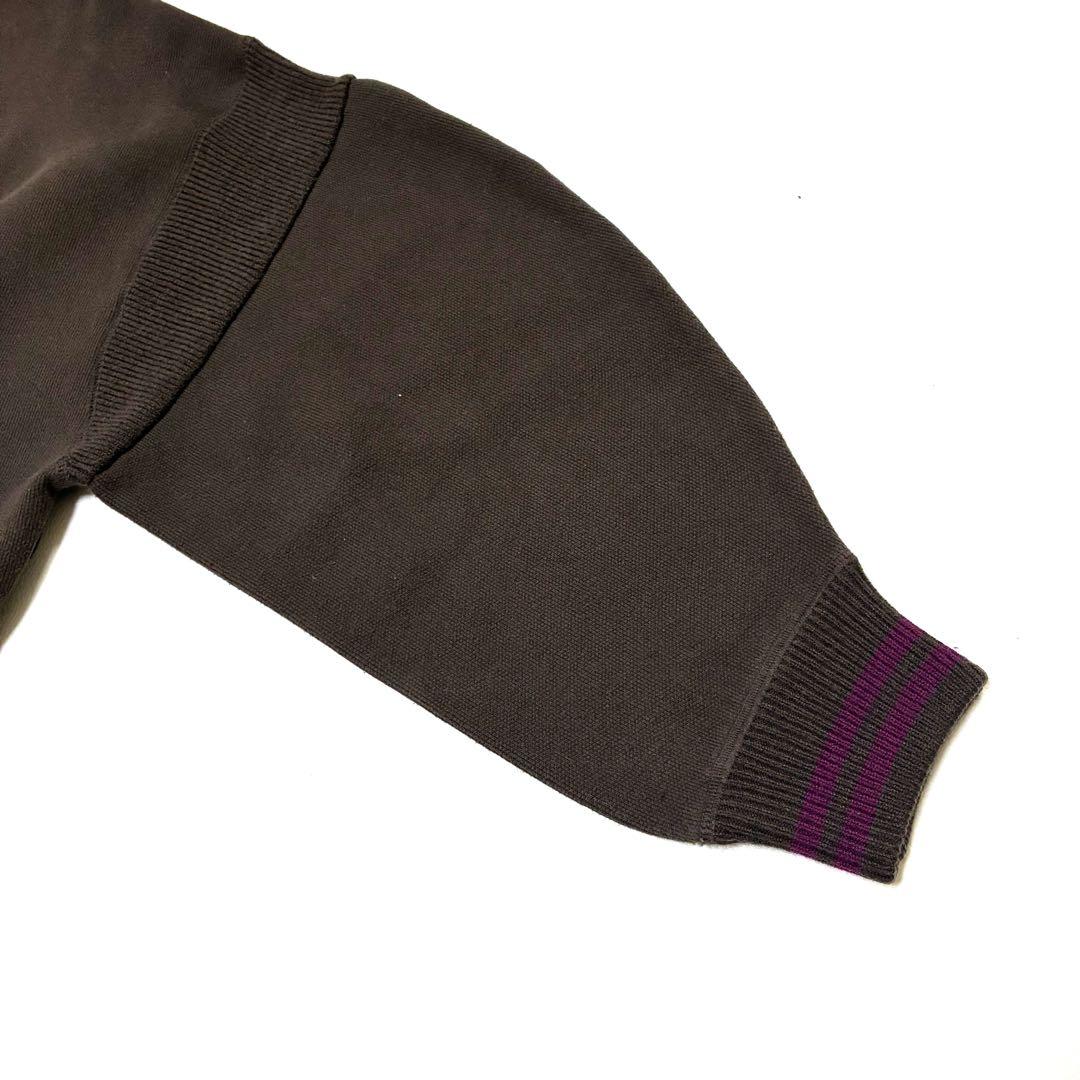 カレンソロジー　ショート丈ニットスタジャン　ダークブラウン　軽アウター