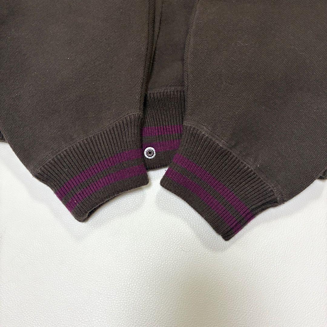 カレンソロジー　ショート丈ニットスタジャン　ダークブラウン　軽アウター