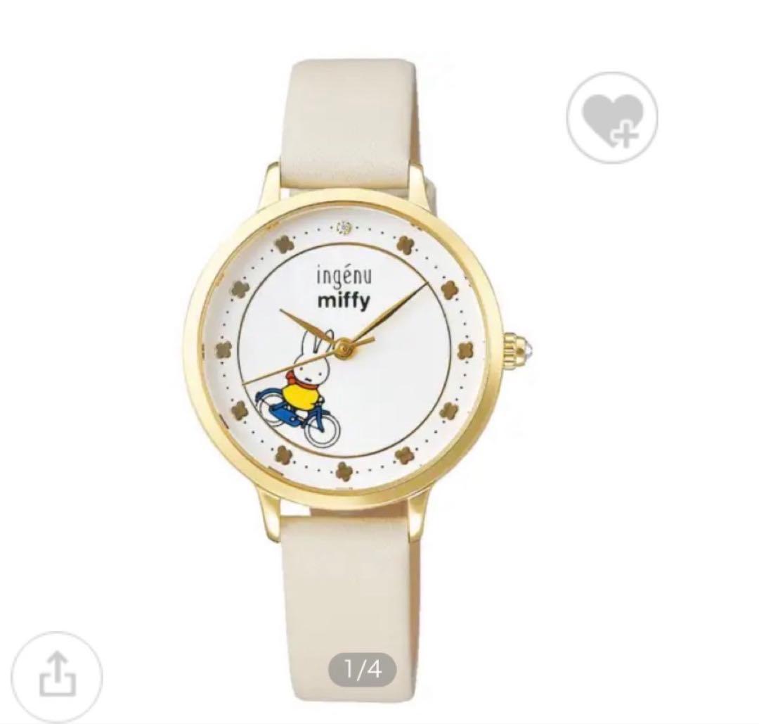 300本限定品！クオーツ時計 アンジェーヌ INGENUミッフィーコラボ 新品