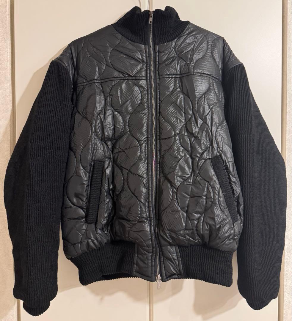 ジャケット・アウター ASCLO Knit X Quilting Padded Jacket