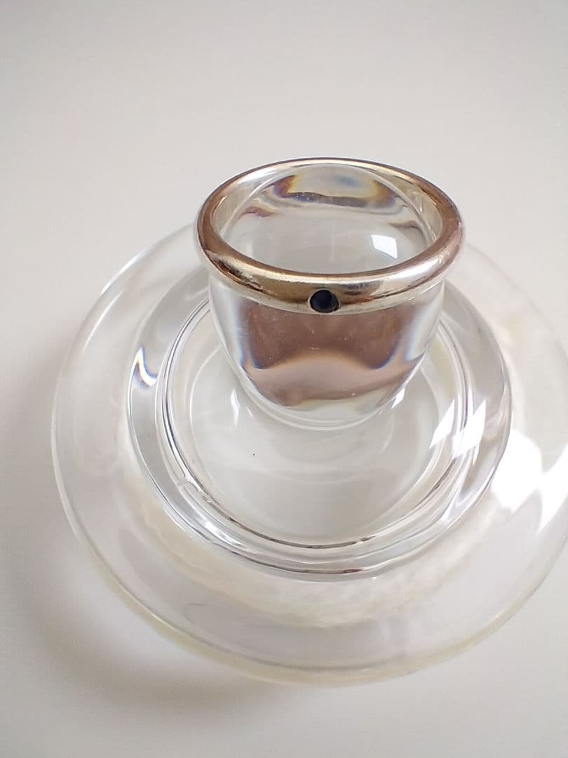 ティファニー スタッキング バンド リング ブルー　約13号 シルバー