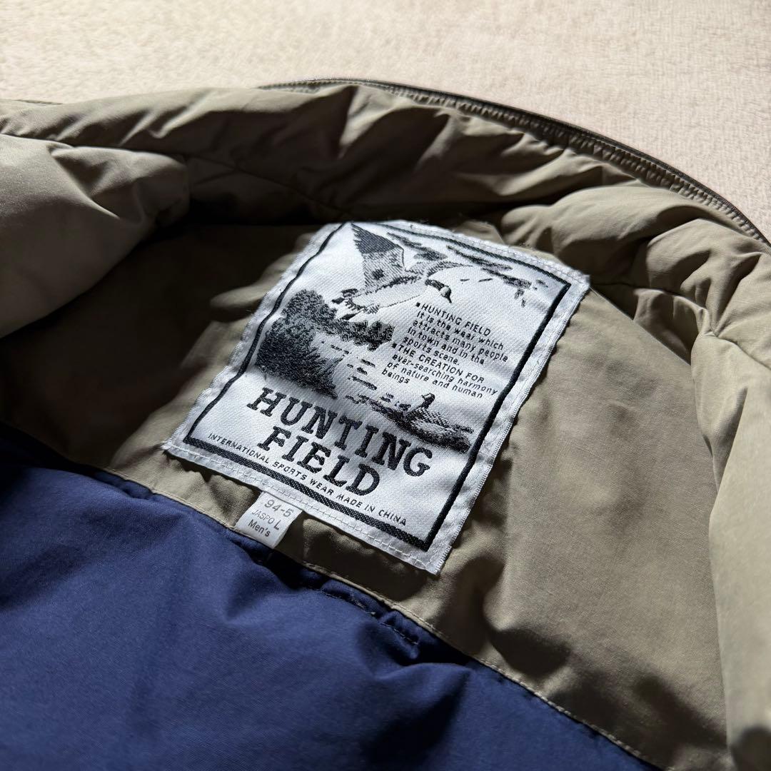 90s HUNTING FIELD ダウンジャケット パフジャケット ベージュ