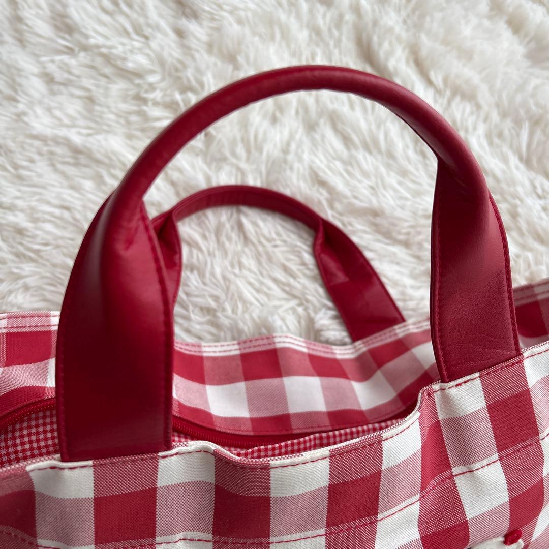ファミリア70周年限定♡ギンガムチェックトートバッグ
