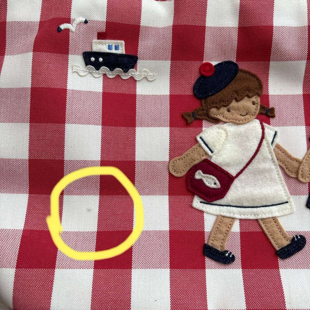 ファミリア70周年限定♡ギンガムチェックトートバッグ