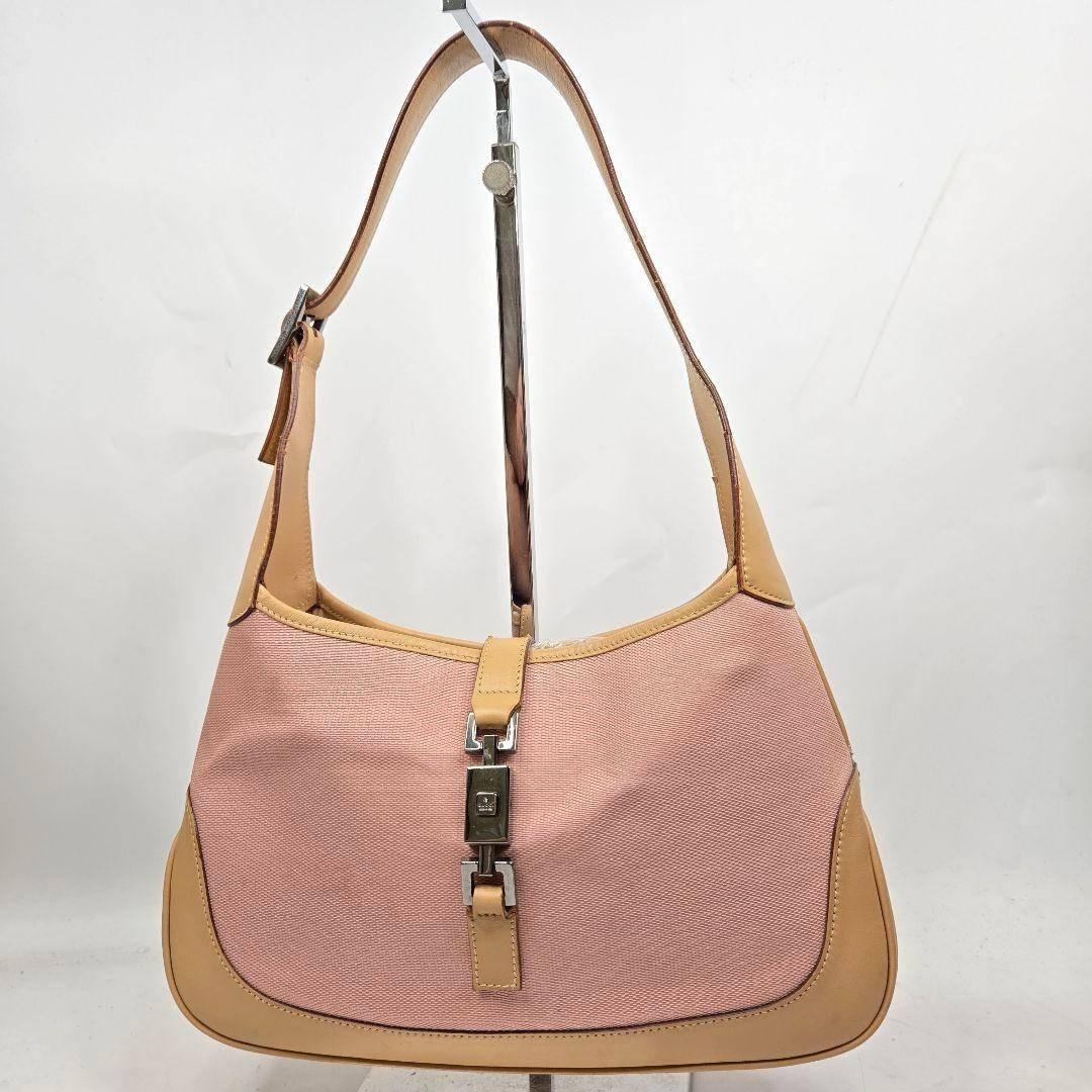 GUCCI ワンショルダーバッグ ジャッキー キャンバス レザー