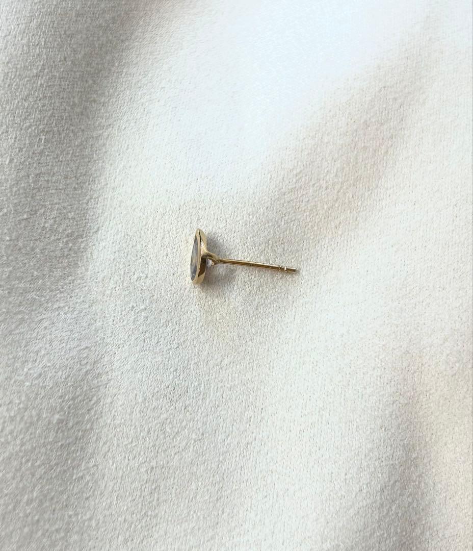 K10 ペアシェイプ タンザナイト スタッド ピアス artida oud