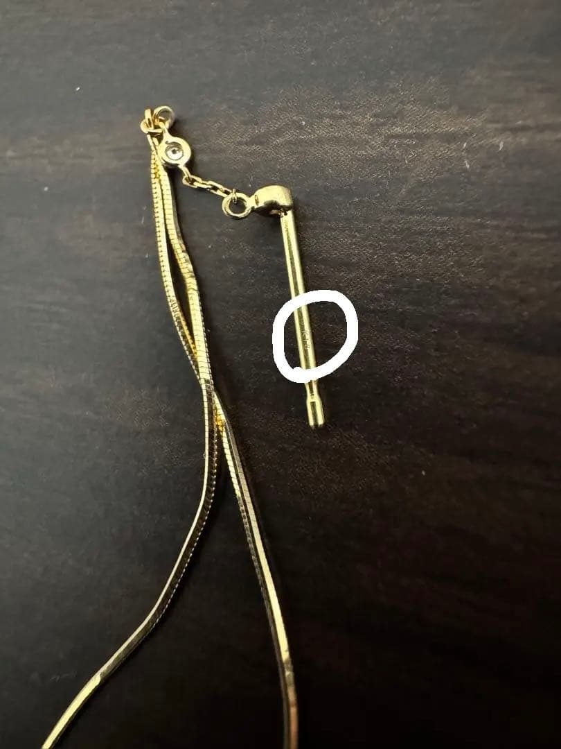 ヴァンドーム青山　k18 ダイヤモンドチェーンピアス