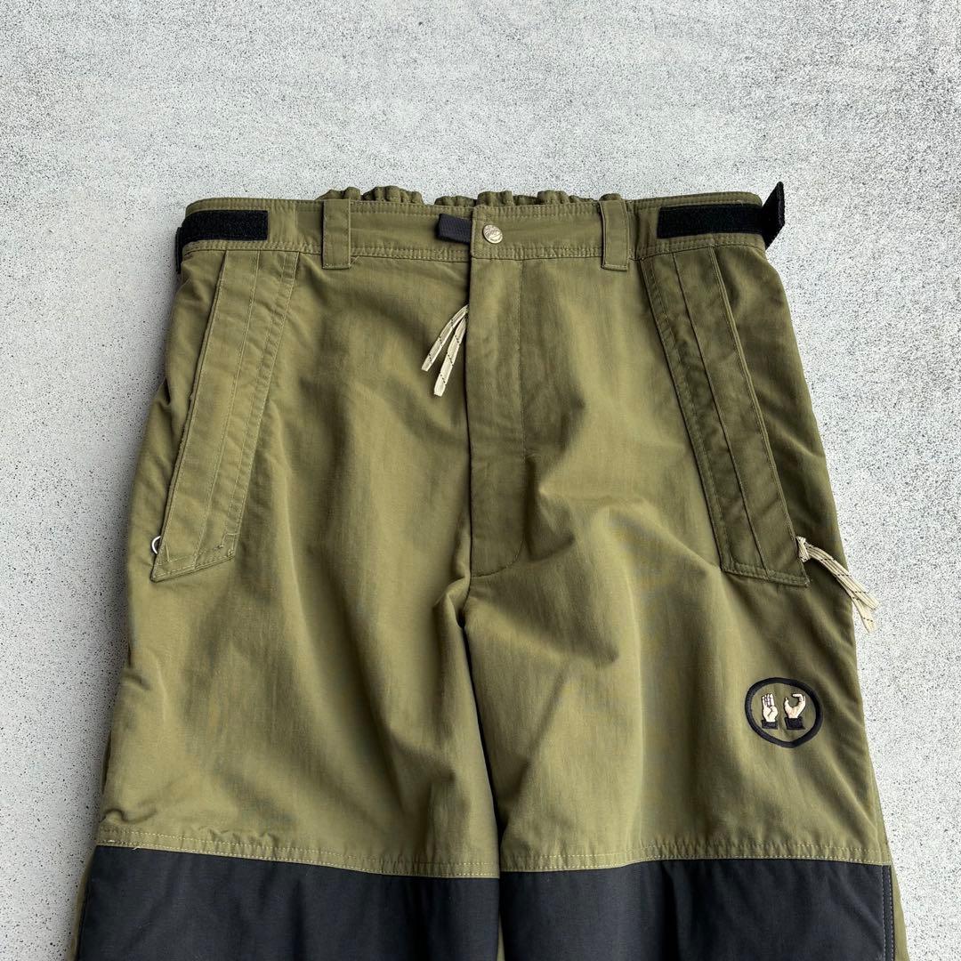USA製 90s 古着 スキーウェア ナイロンパンツ スノーボード ギミック