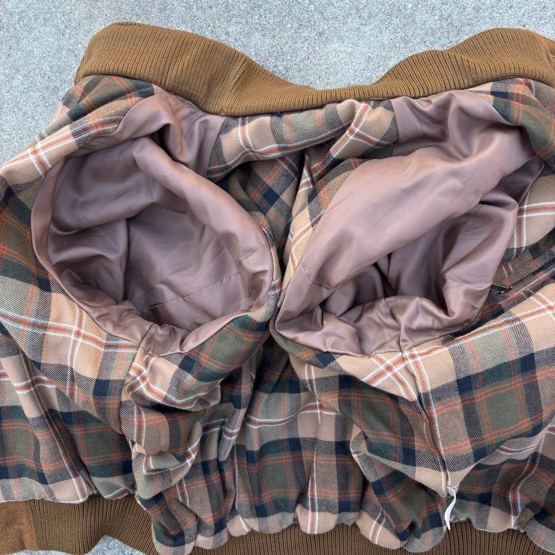 90’s vintage ウールブルゾン ブラウン 短丈 アメカジ カジュアル