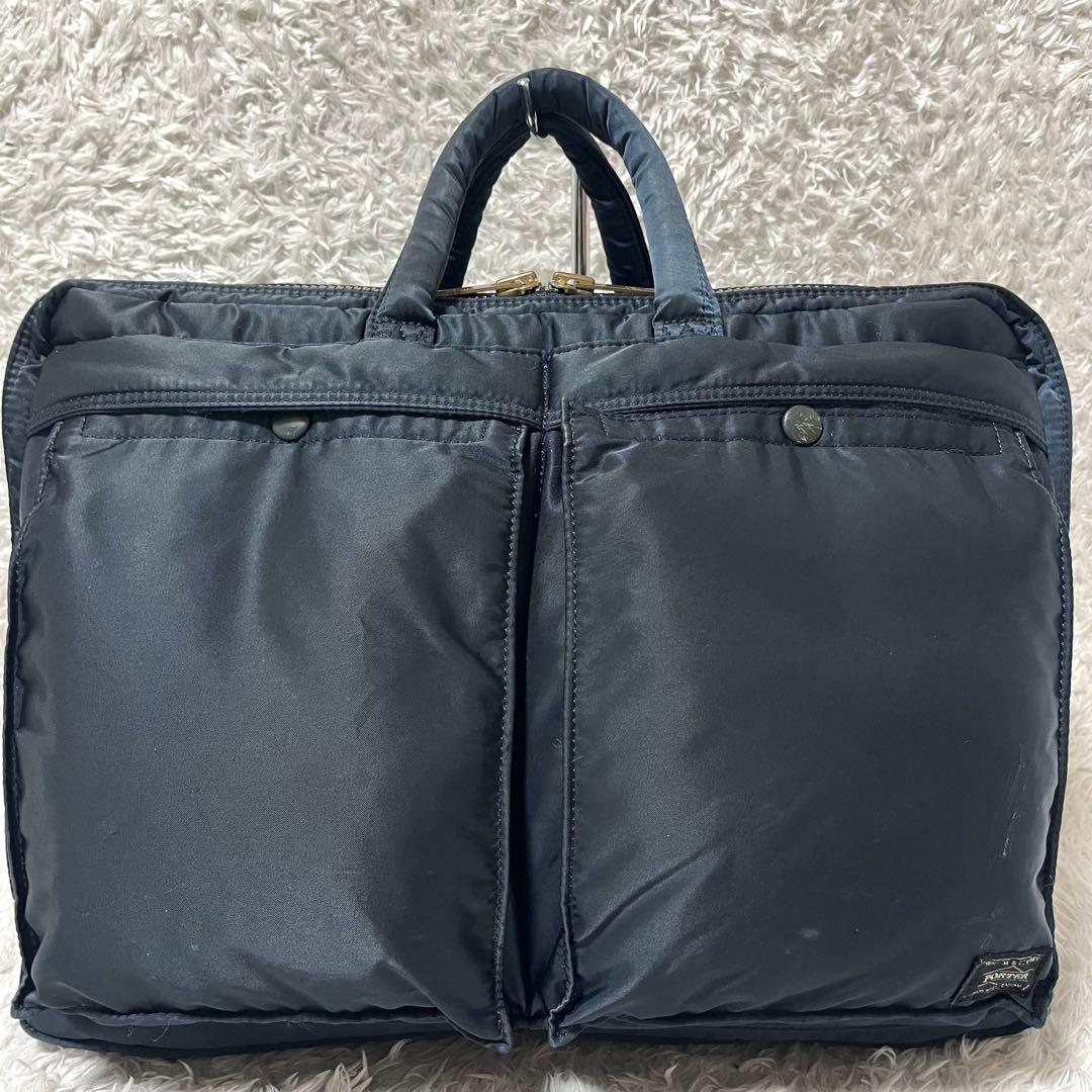 ✨現行タグ✨入手困難 PORTER タンカー ビジネスバッグ 2way ネイビー