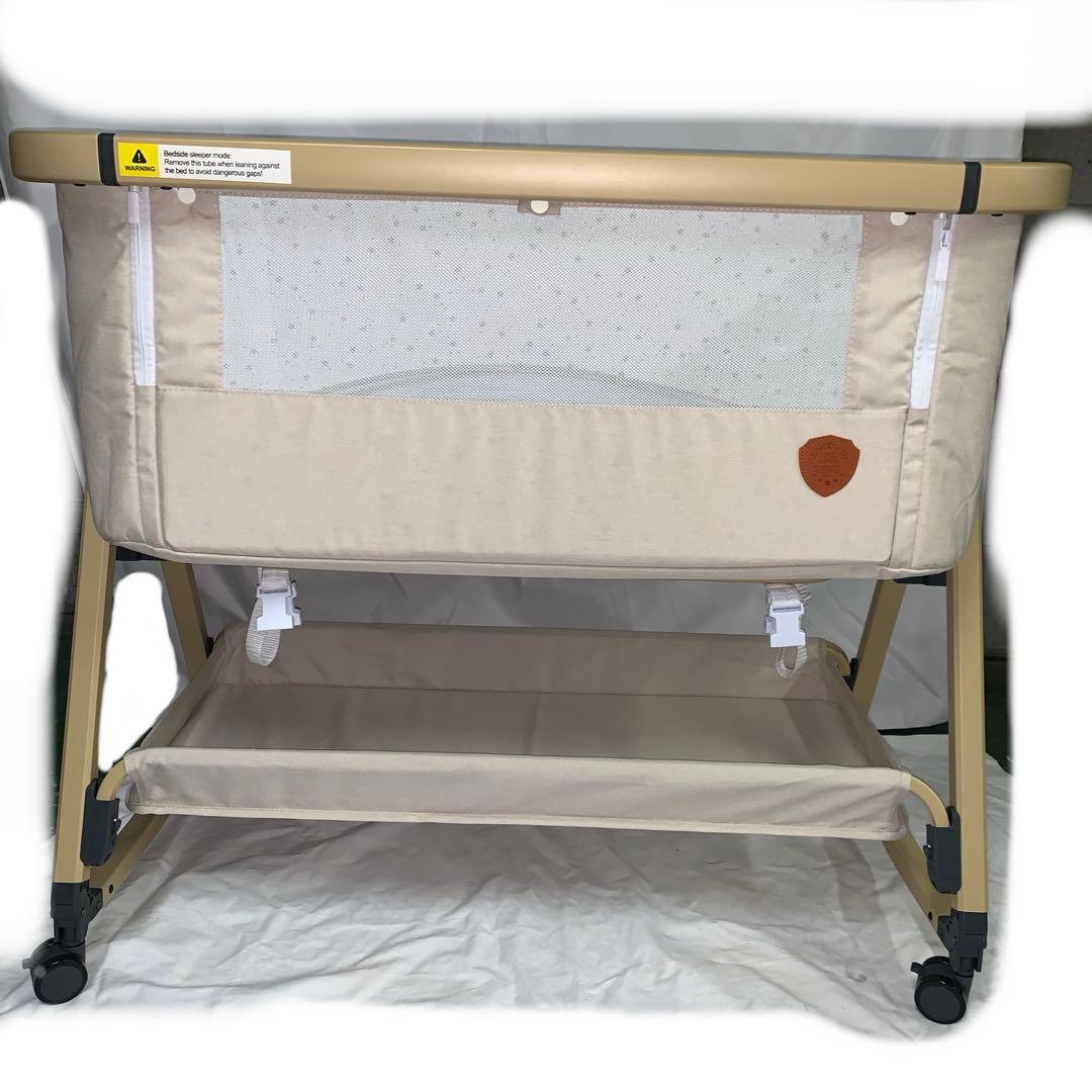 11h33 美品 HZDMJ ベビーベッド ベージュ25年 ４月購入