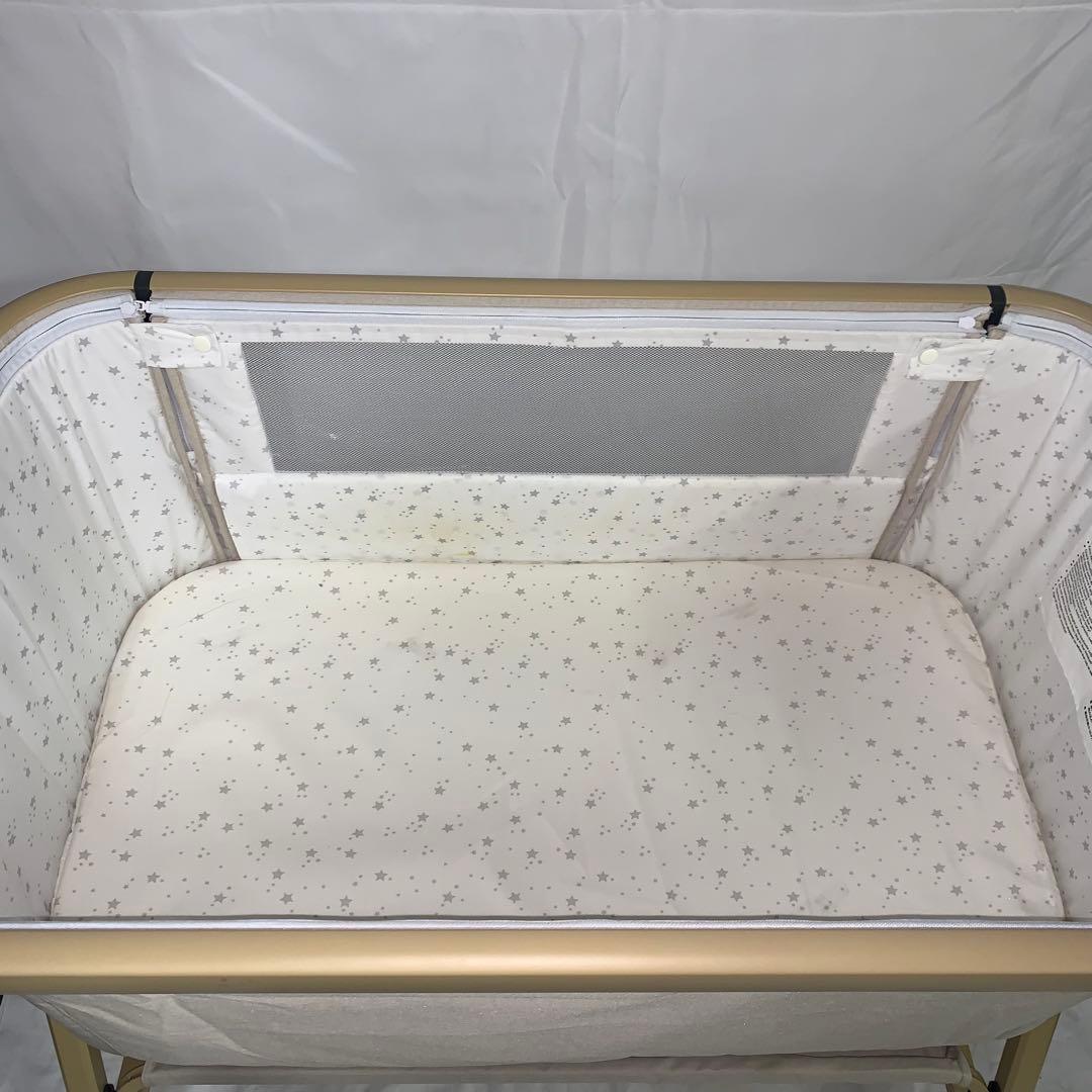 11h33 美品 HZDMJ ベビーベッド ベージュ25年 ４月購入