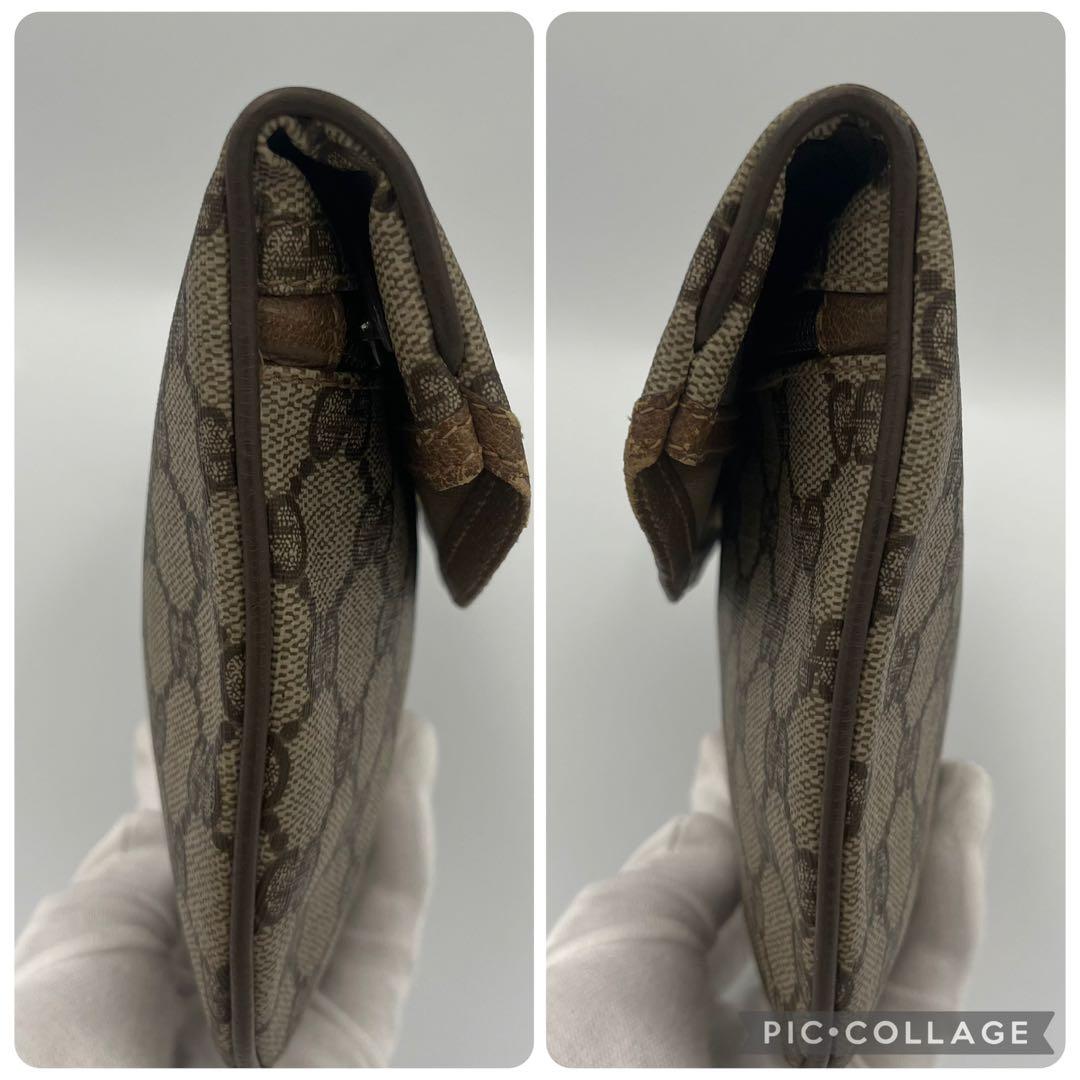 GUCCI グッチ ポーチ ggスプリーム PVC オールドグッチ