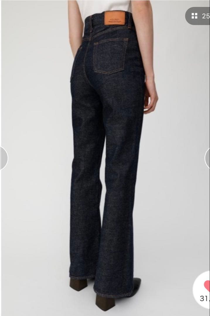 マウジー moussy デニムハイライズ・フレアパンツ