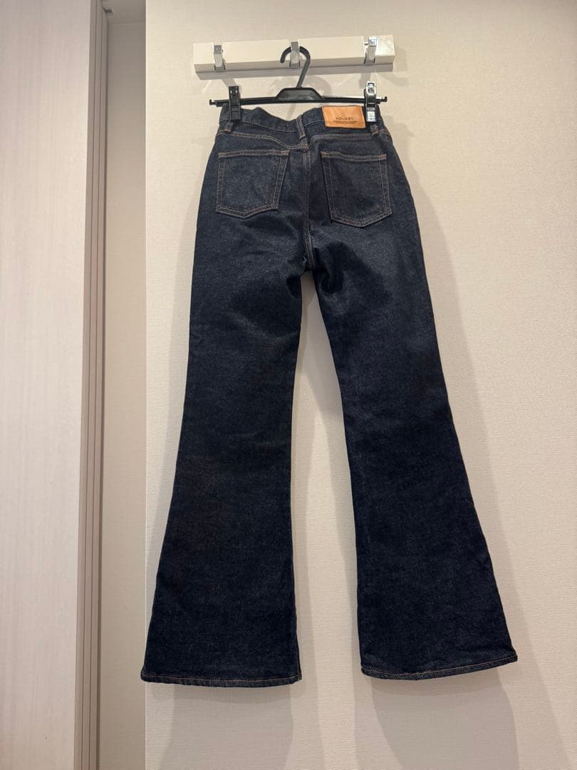 マウジー moussy デニムハイライズ・フレアパンツ
