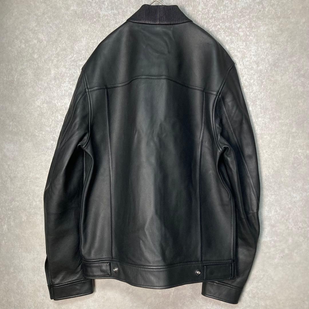 未使用級 定価14万 Theory セオリー ラムレザージャケット ブラック