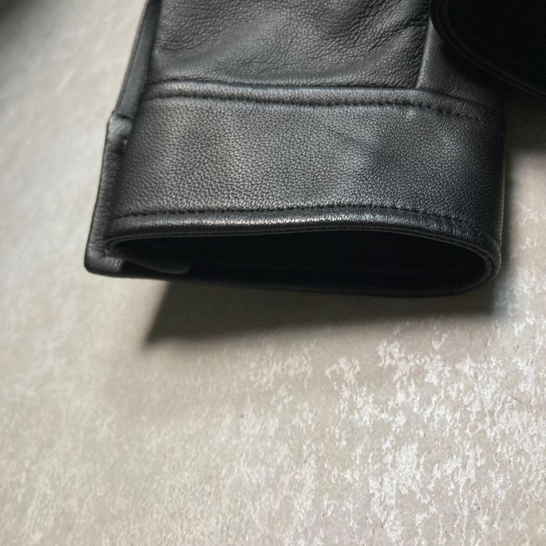 未使用級 定価14万 Theory セオリー ラムレザージャケット ブラック