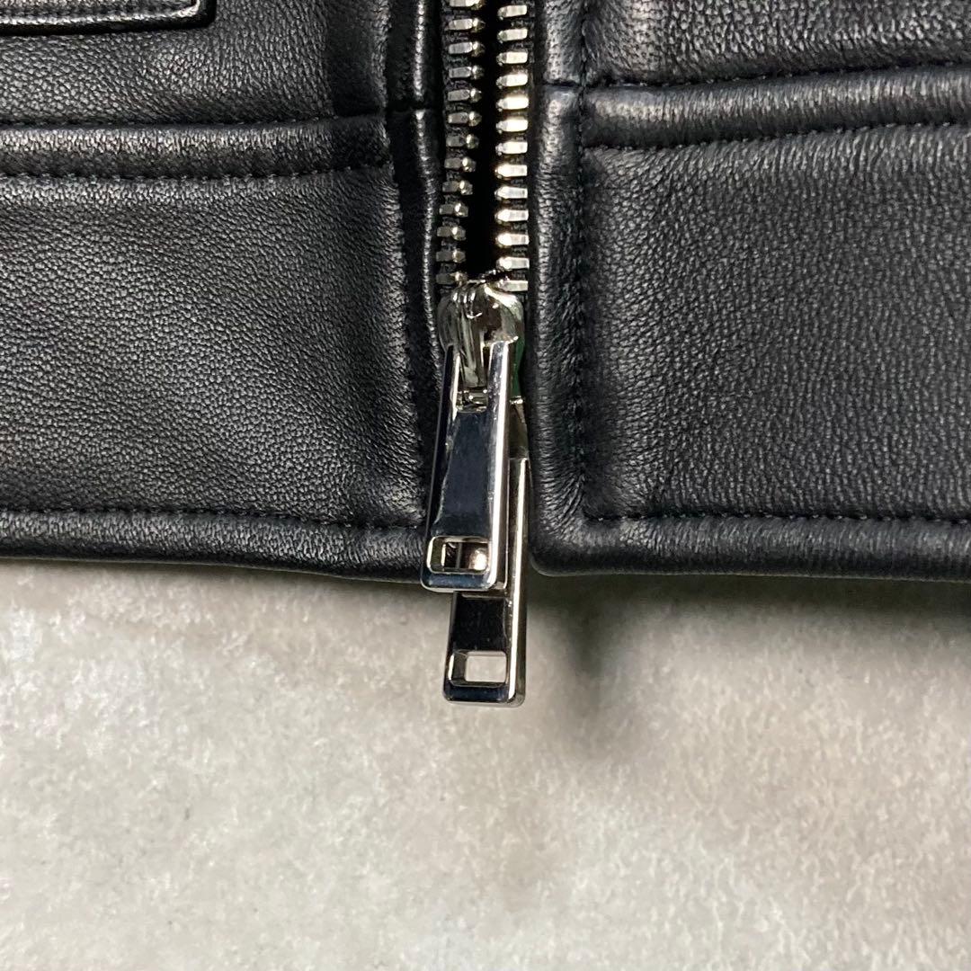 未使用級 定価14万 Theory セオリー ラムレザージャケット ブラック