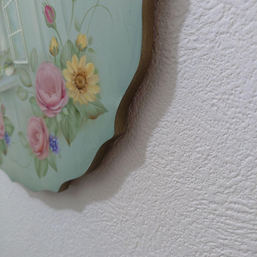 スカラップボード　両面描き　トールペイント作品