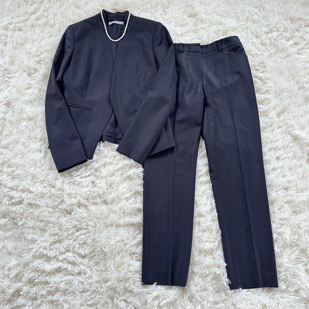 【美品】Theory luxe EXECUTIVE ノーカラー パンツスーツ36