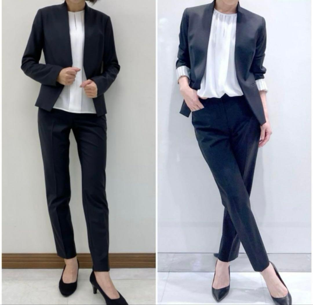 【美品】Theory luxe EXECUTIVE ノーカラー パンツスーツ36