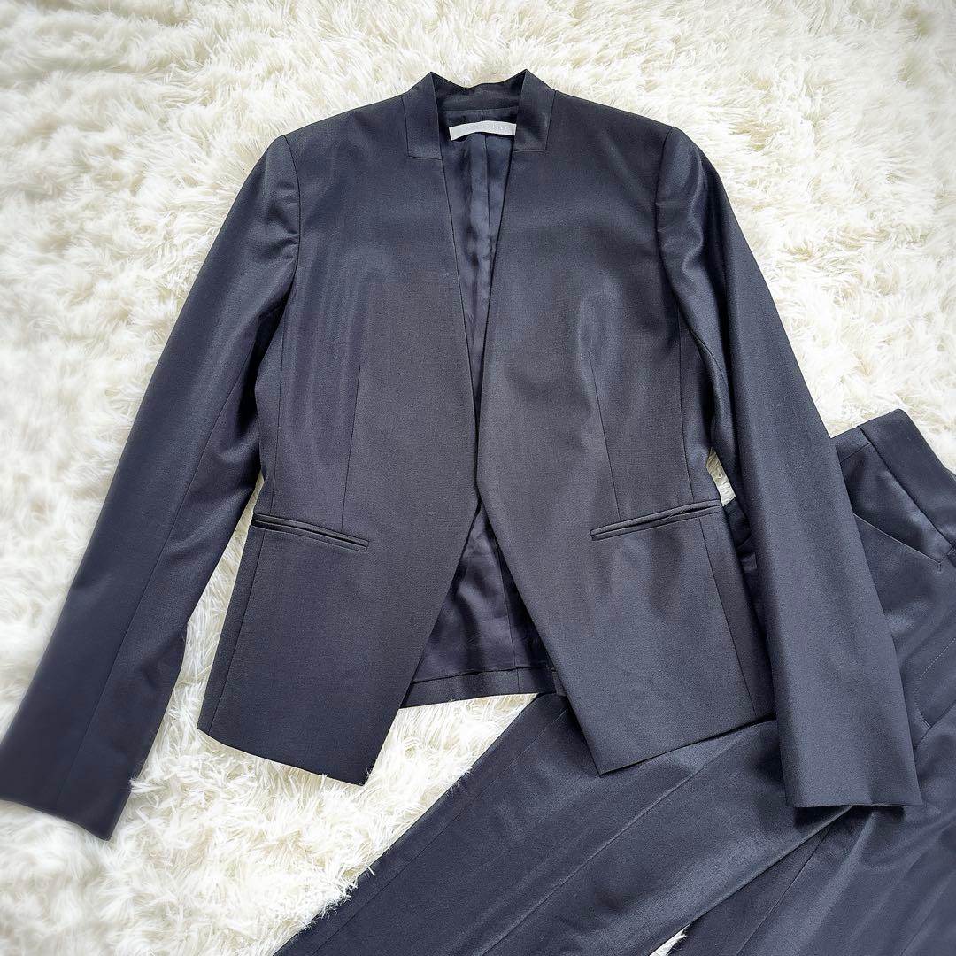 【美品】Theory luxe EXECUTIVE ノーカラー パンツスーツ36