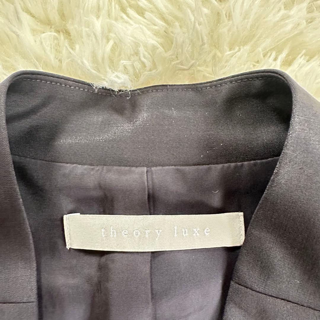 【美品】Theory luxe EXECUTIVE ノーカラー パンツスーツ36