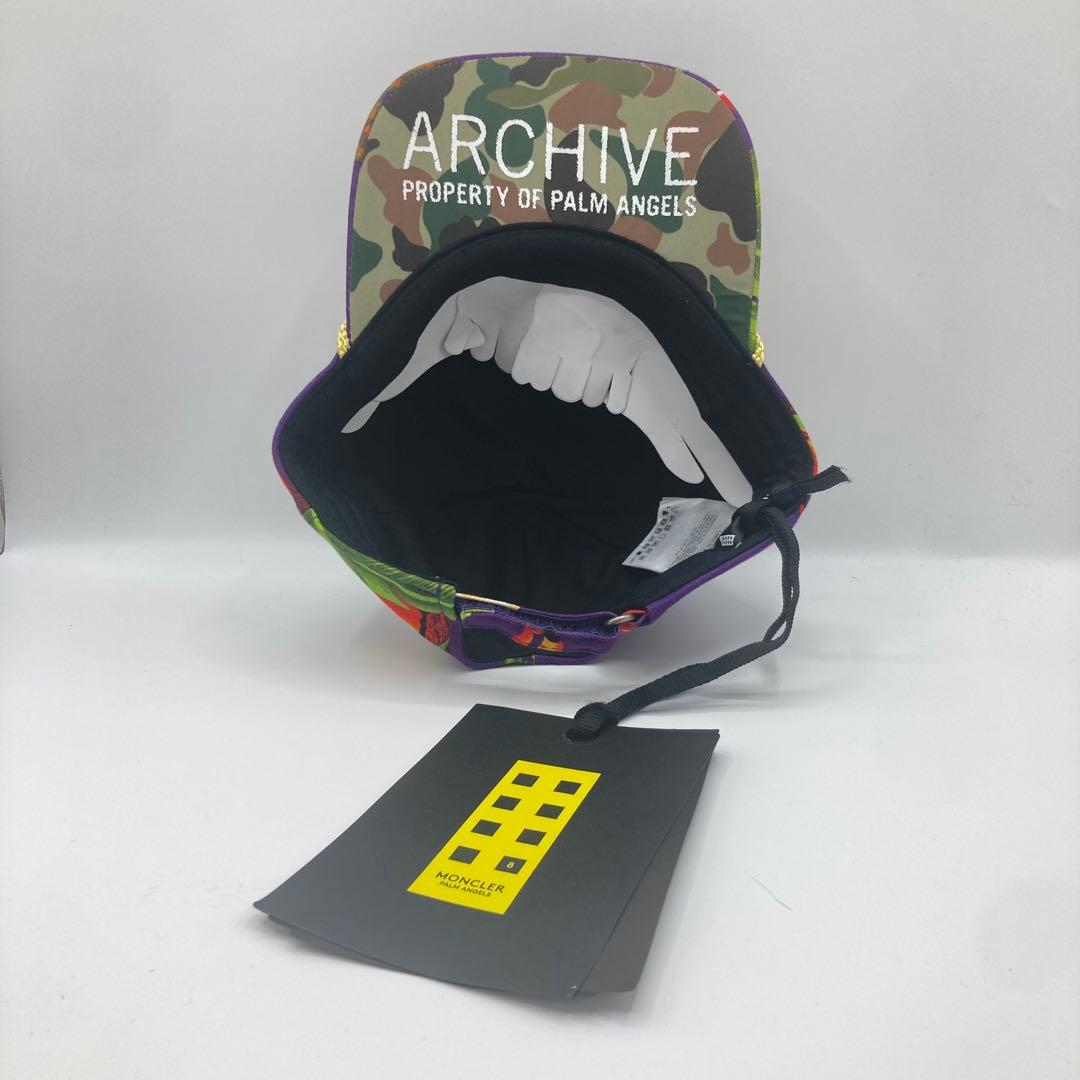 【新品タグ付】MONCLER × Palm Angelsキャップ 帽子 紫
