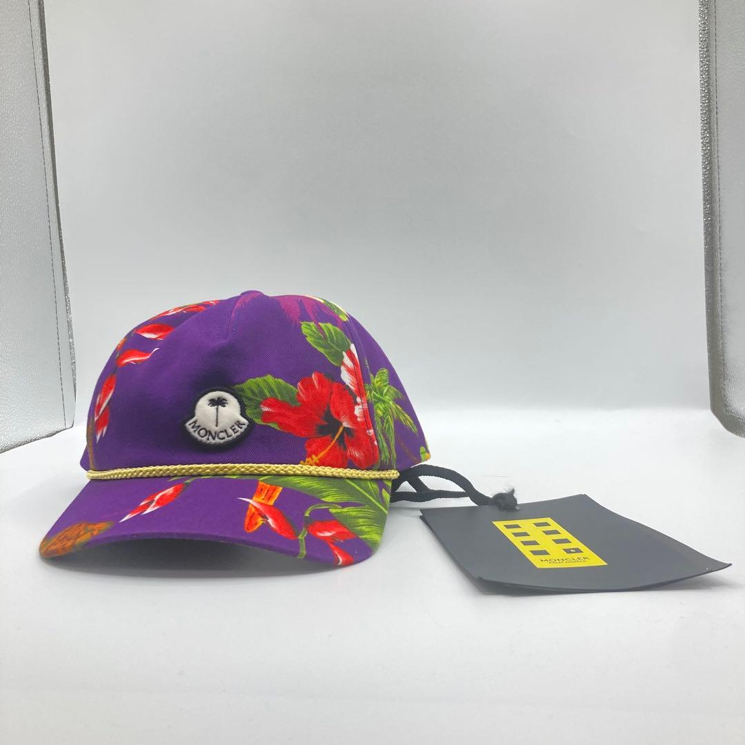 【新品タグ付】MONCLER × Palm Angelsキャップ 帽子 紫