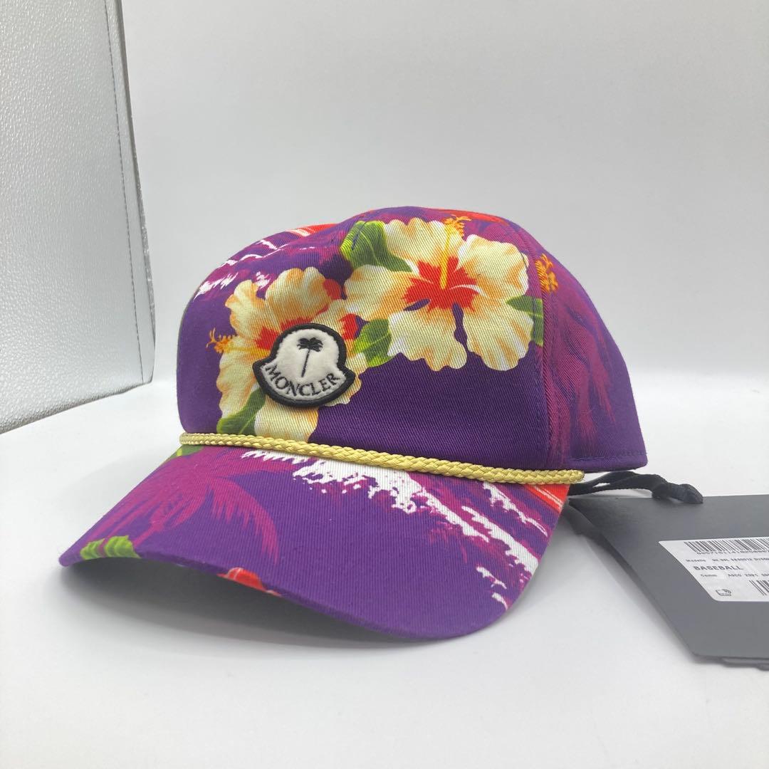 【新品タグ付】MONCLER × Palm Angelsキャップ 帽子 紫