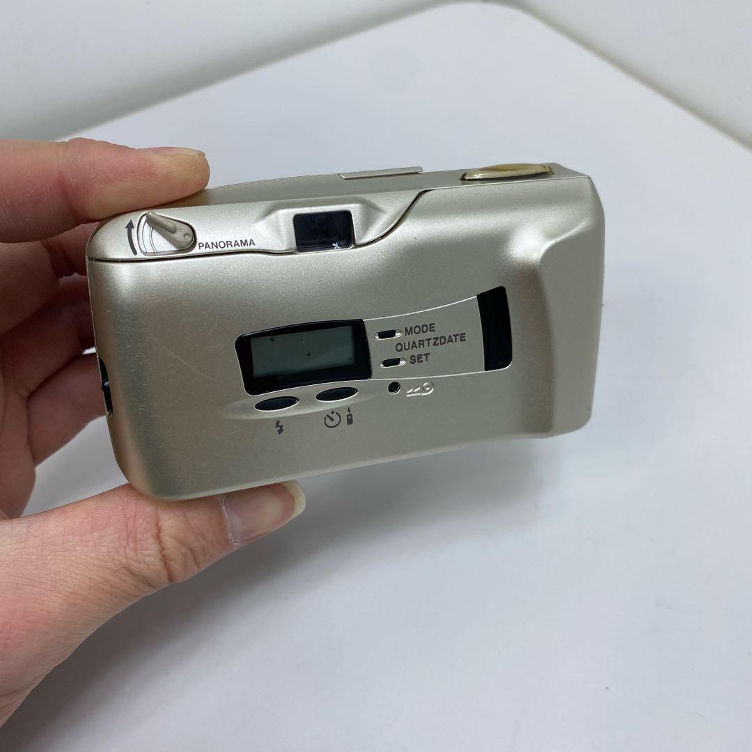 外観綺麗オリンパス μ-II シャンパンゴールド OLYMPUS　ミュー II