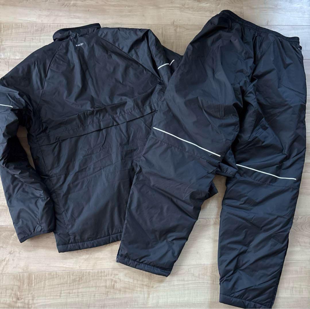 新品　アディダス　メンズ　中綿ウィンドブレーカー　上下セットアップ　黒　2XL