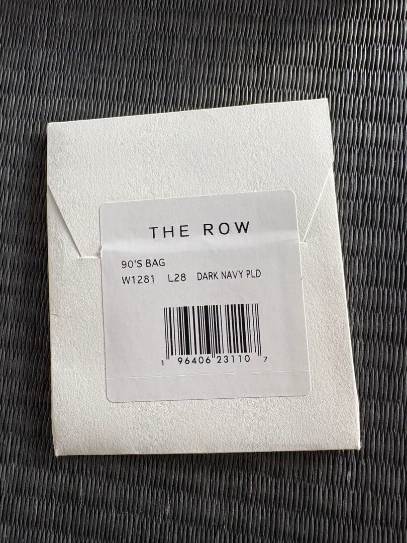 THE ROW 90's ヌバック製バッグ ダークネイビー