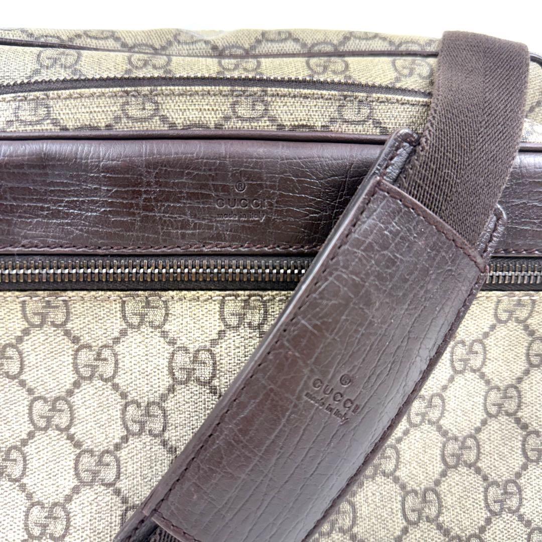 【美品】GUCCI グッチ GGスプリーム ショルダーバッグ PVCレザー