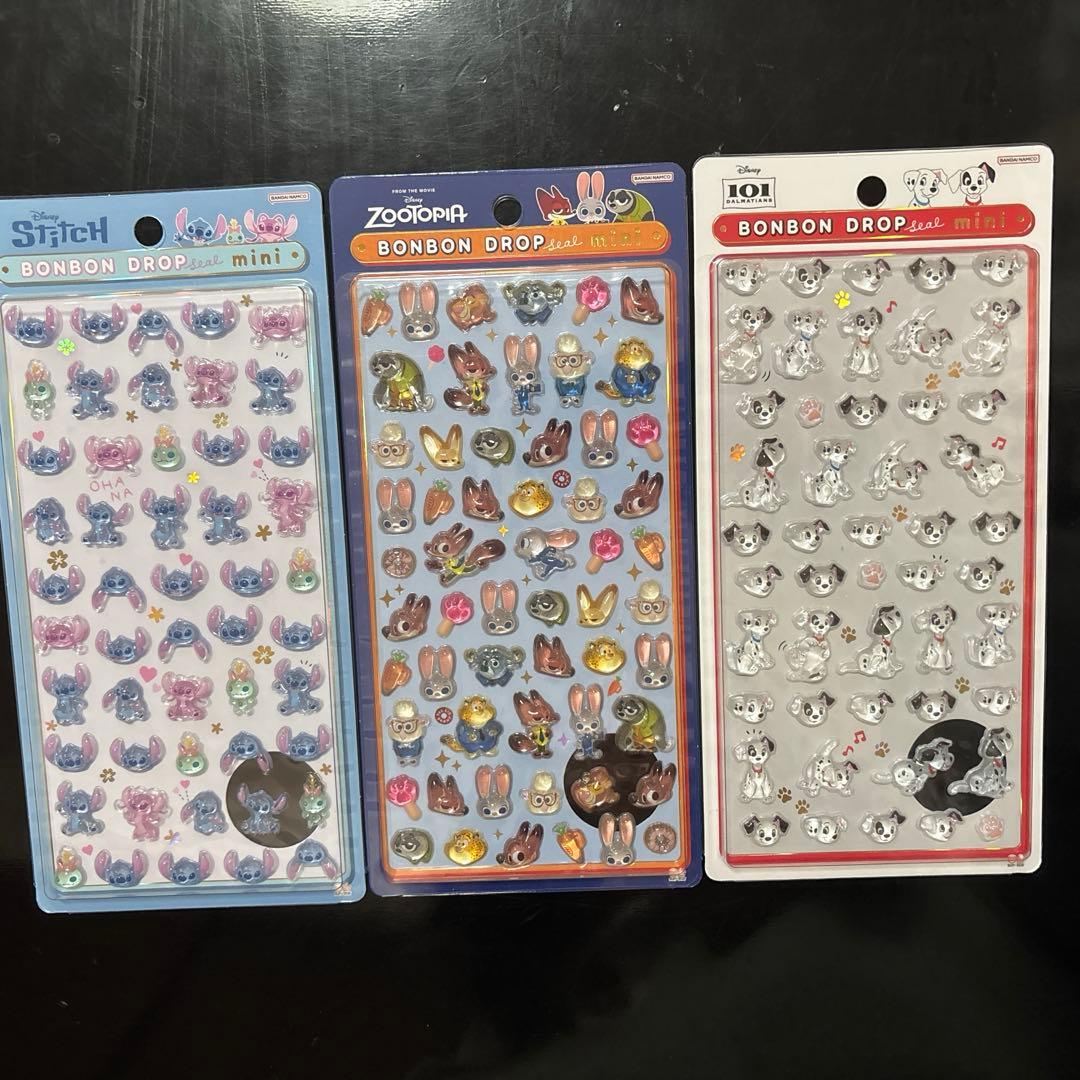 【正規品】ディズニー　ボンボンドロップシール　ミニ　まとめ売り