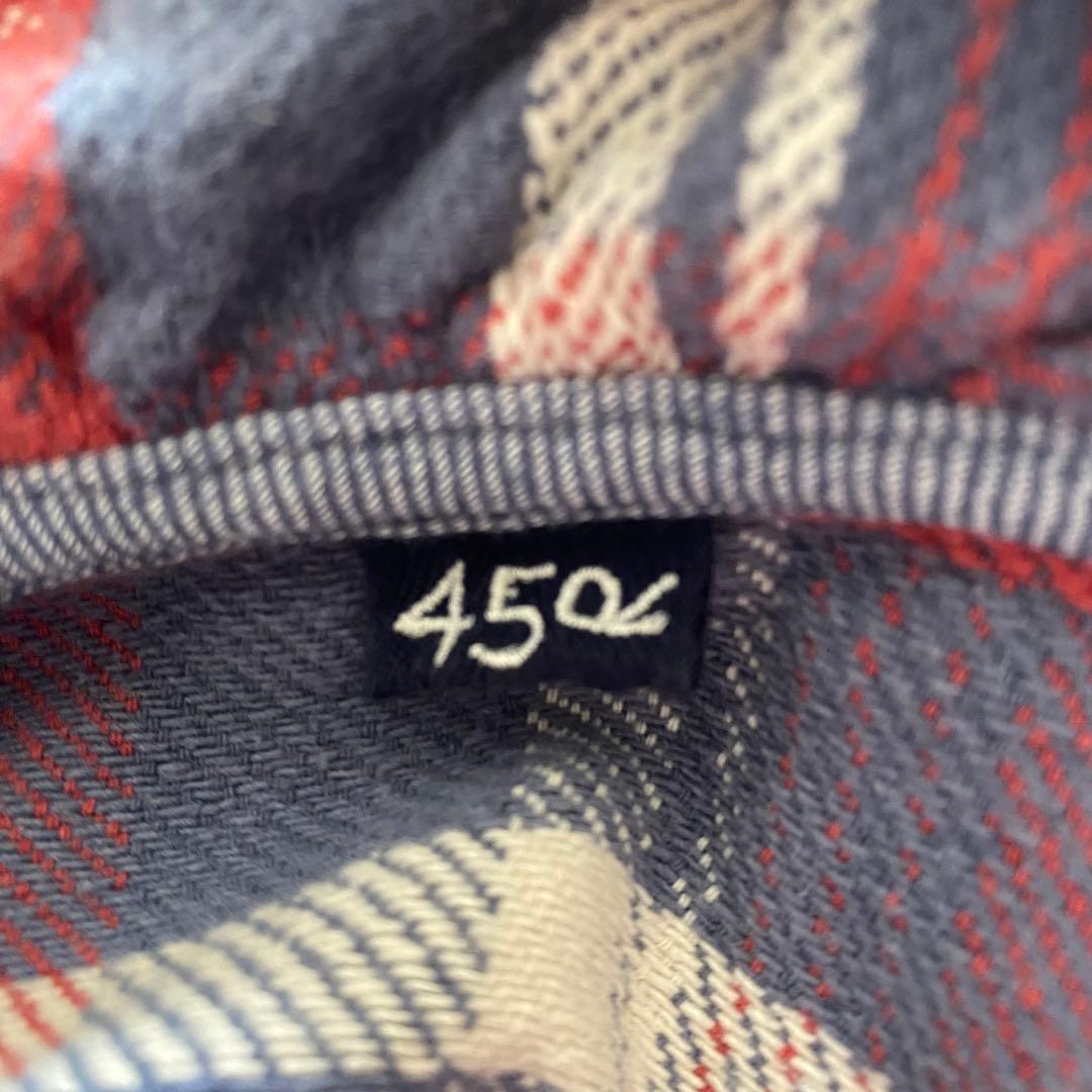 45R 45rpm 日焼けネル フリルカシュクール ブラウス チェック Aライン