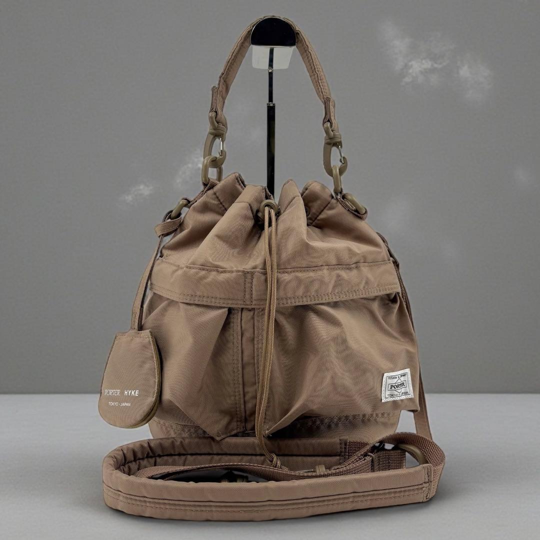 【極美品】 ポーター HYKE ツールバッグ 2way S サンドストーン レア