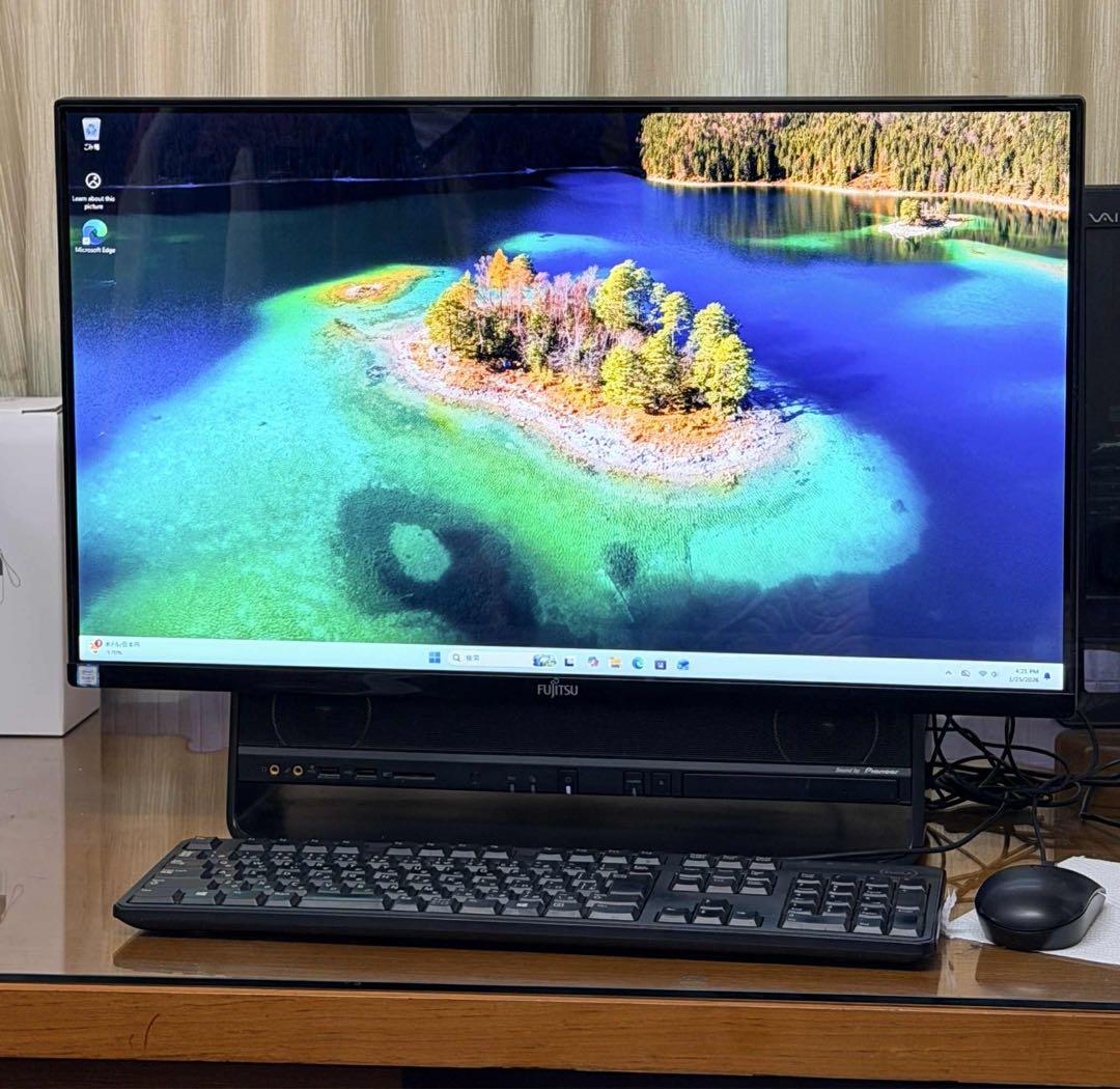 Fujitsu デスクトップPC 大画面 HDMI接続