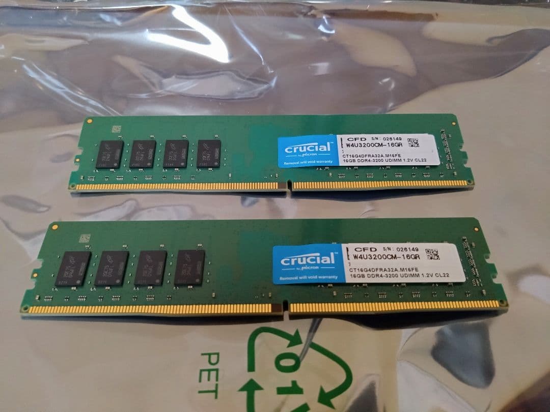 Crucial DDR4-3200 16GB×2