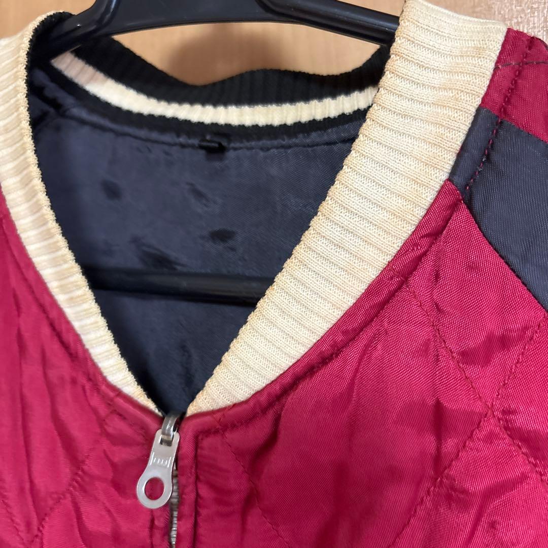 ハリウッドランチマーケット　スカジャン　リバーシブル　ブルーブルー　東洋