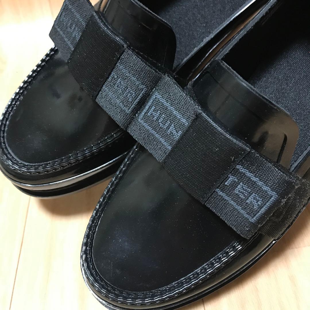 ハンター グロス ペニー ローファー ブラック 25.0 cm