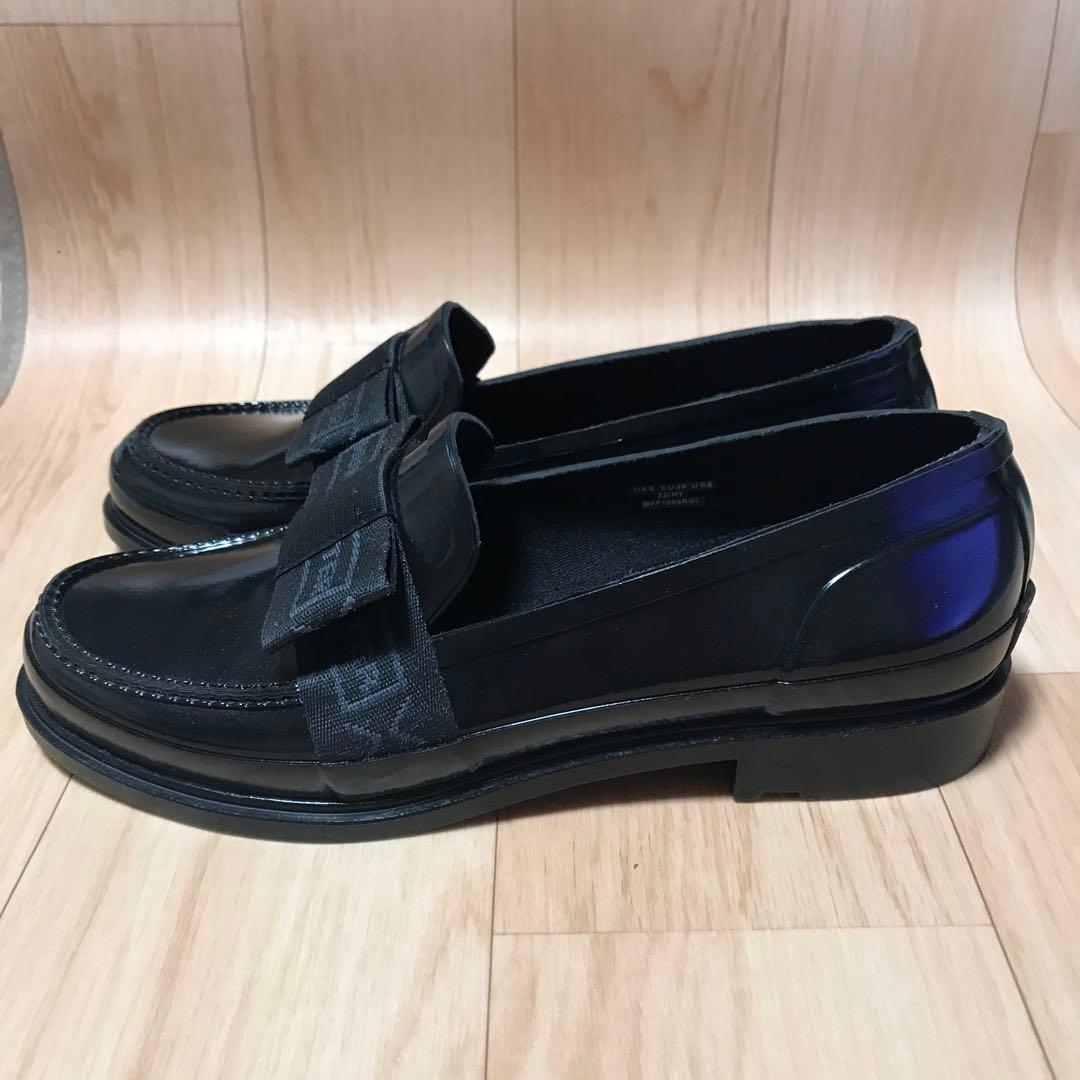 ハンター グロス ペニー ローファー ブラック 25.0 cm