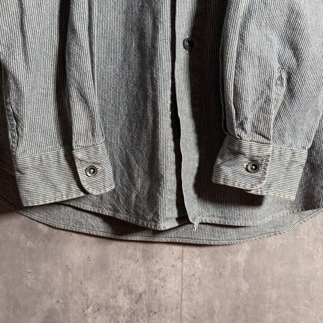 ⭐️希少⭐️RRL ダブルアールエル シャツジャケット 90s バンドカラー L