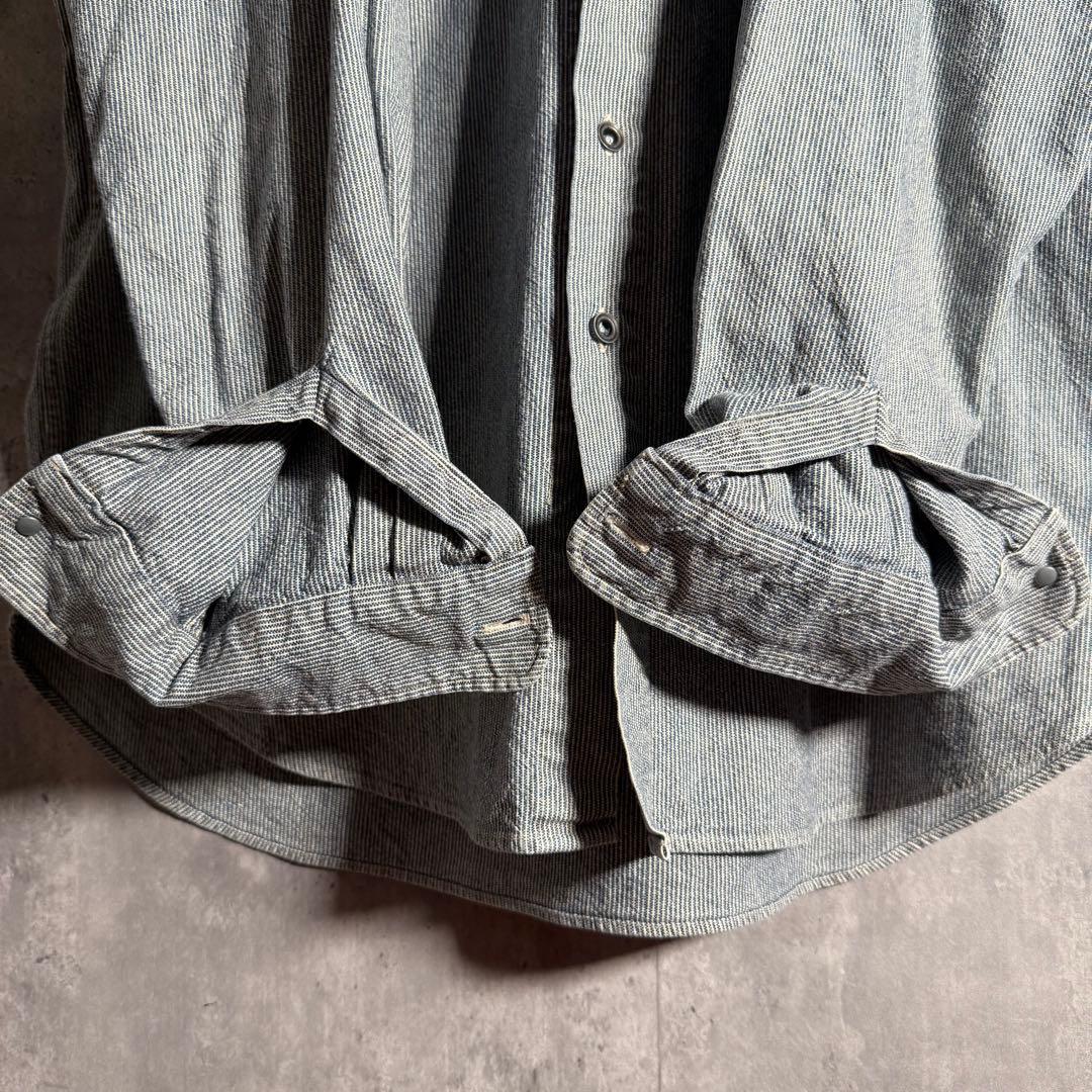 ⭐️希少⭐️RRL ダブルアールエル シャツジャケット 90s バンドカラー L