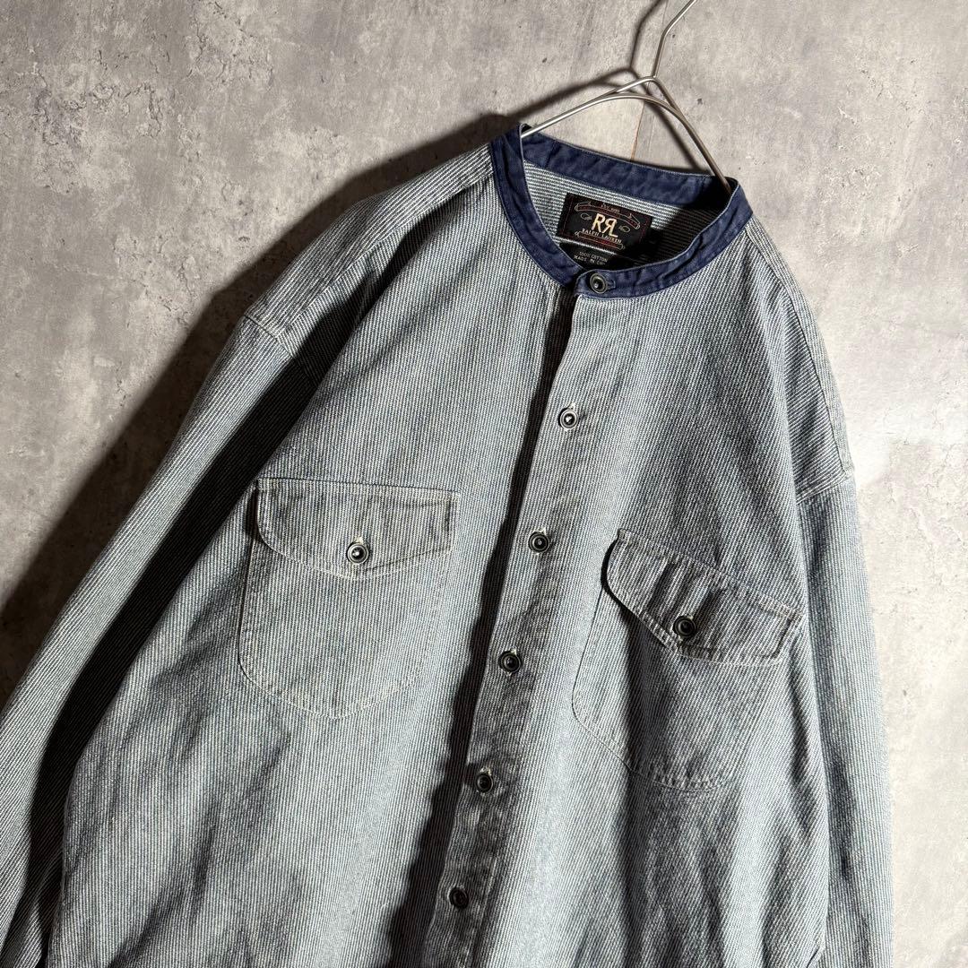 ⭐️希少⭐️RRL ダブルアールエル シャツジャケット 90s バンドカラー L