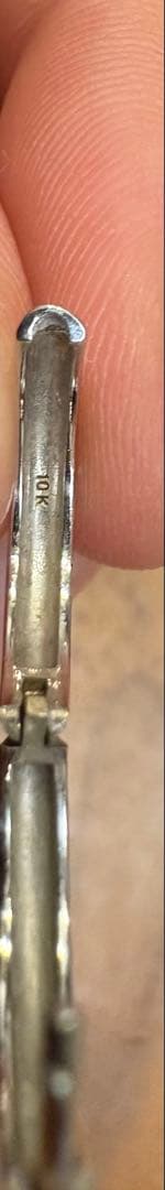 avalanche 1OK ホワイトゴールド ピアス 17mm