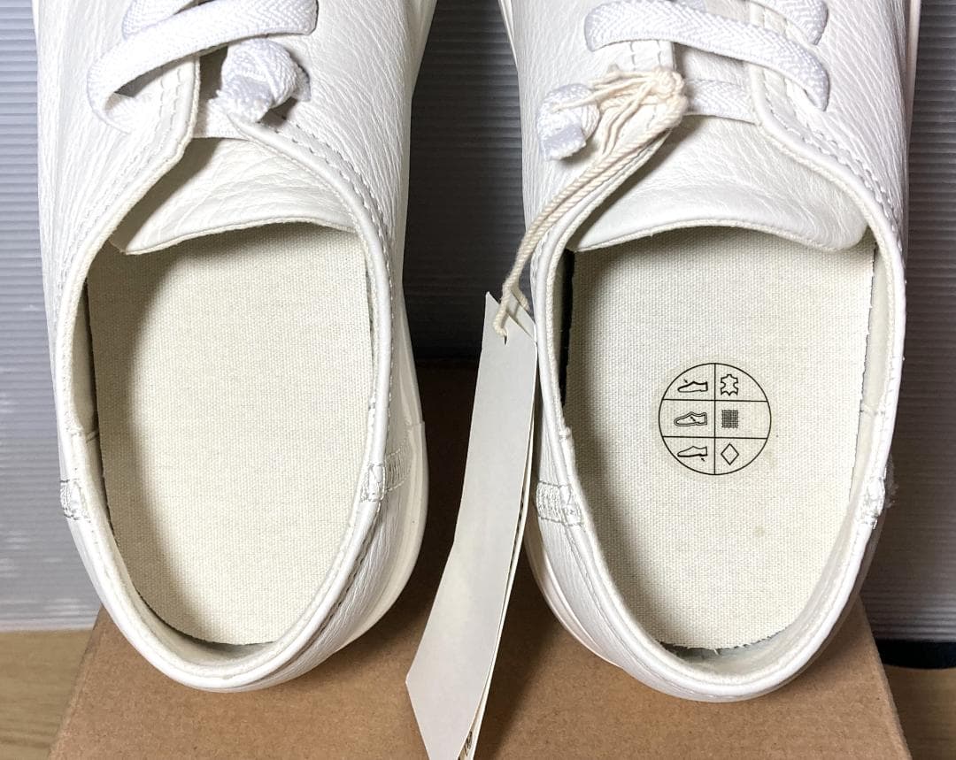 未使用　MUJI Labo × CAMPER　レザースニーカー　27cm　白