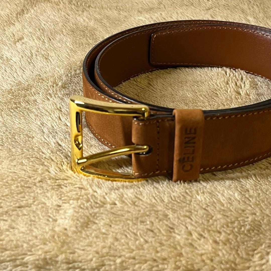 セリーヌ CELINE ブラウン M16 1 スエード ベルト